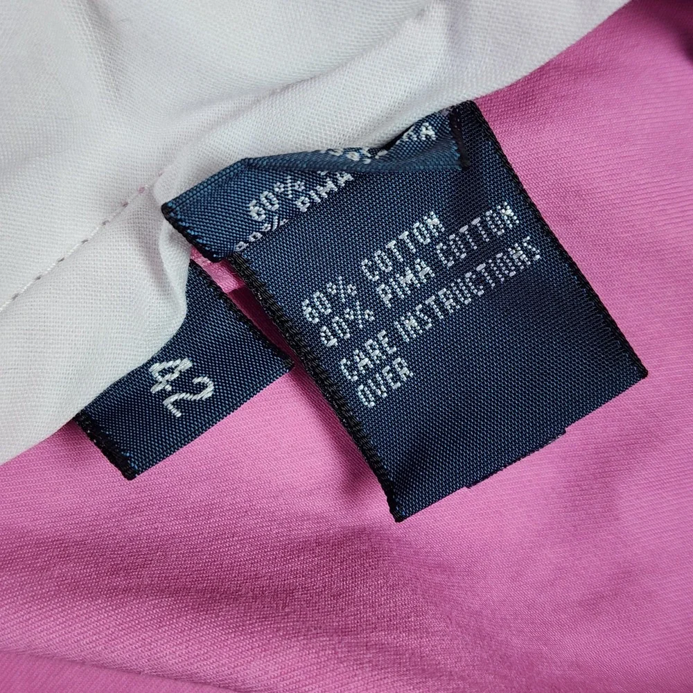 Polo Ralph Lauren Chino Shorts Mens 42 Classic Fit Pima Cotton Pink Excellent